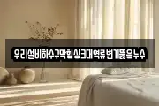 우리설비하수구막힘싱크대역류변기뚫음누수