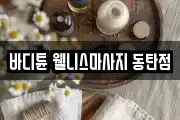 바디튠 웰니스마사지 동탄점