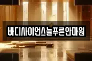 바디사이언스늘푸른안마원