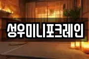 성우미니포크레인