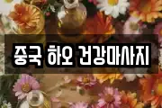 중국 하오 건강마사지