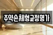 주약손체형교정명가