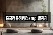 중국전통전신&발관리
