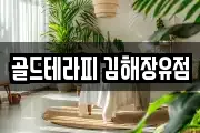 골드테라피 김해장유점