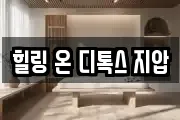 힐링 온 디톡스 지압