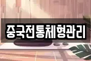 중국전통체형관리