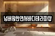 넘버원한연서바디테라피샵