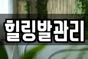 힐링발관리
