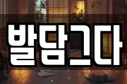 발담그다