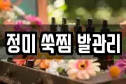 정미 쑥찜 발관리
