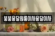 붕붕용달원룸이사용달이사