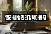 엘라체형관리경락마사지