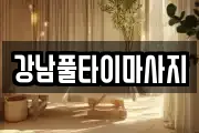 강남풀타이마사지