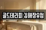 골드테라피 김해장유점
