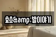 효소&발이야기