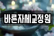 바른자세교정원