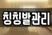 칭칭발관리