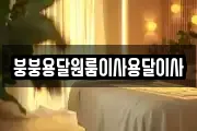 붕붕용달원룸이사용달이사
