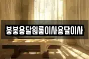 붕붕용달원룸이사용달이사