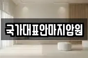 국가대표안마지압원