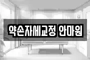 약손자세교정 안마원