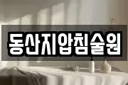 동산지압침술원