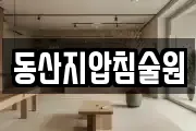동산지압침술원