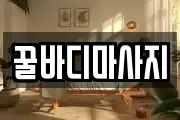 꿀바디마사지