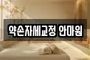 약손자세교정 안마원
