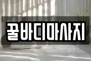 꿀바디마사지