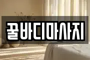 꿀바디마사지