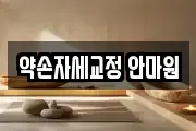 약손자세교정 안마원