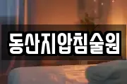 동산지압침술원