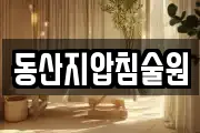 동산지압침술원