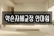 약손자세교정 안마원