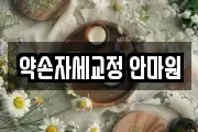 약손자세교정 안마원