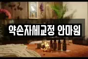 약손자세교정 안마원