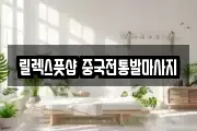 릴렉스풋샵 중국전통발마사지