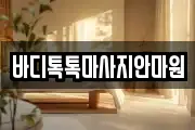 바디톡톡마사지안마원