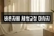 바른자세 체형교정 마사지