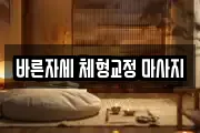 바른자세 체형교정 마사지