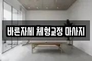 바른자세 체형교정 마사지