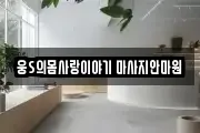 웅S의몸사랑이야기 마사지안마원