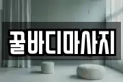 꿀바디마사지