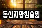 동산지압침술원