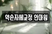 약손자세교정 안마원