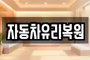 자동차유리복원