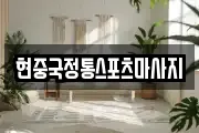 현중국정통스포츠마사지