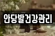안당발건강관리