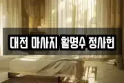 대전 마사지 활명수 정사헌